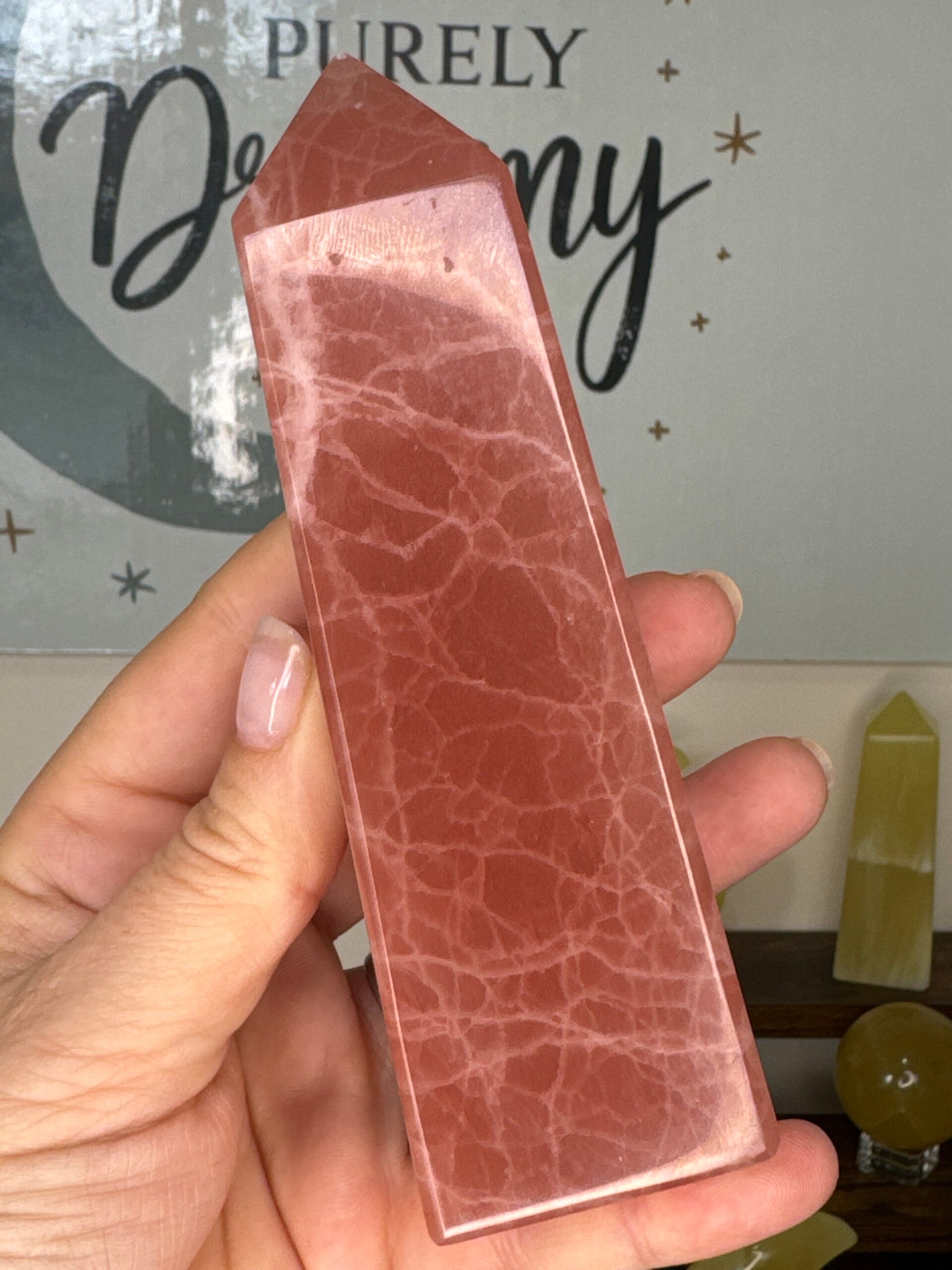 Rose Calcite Tower fy8