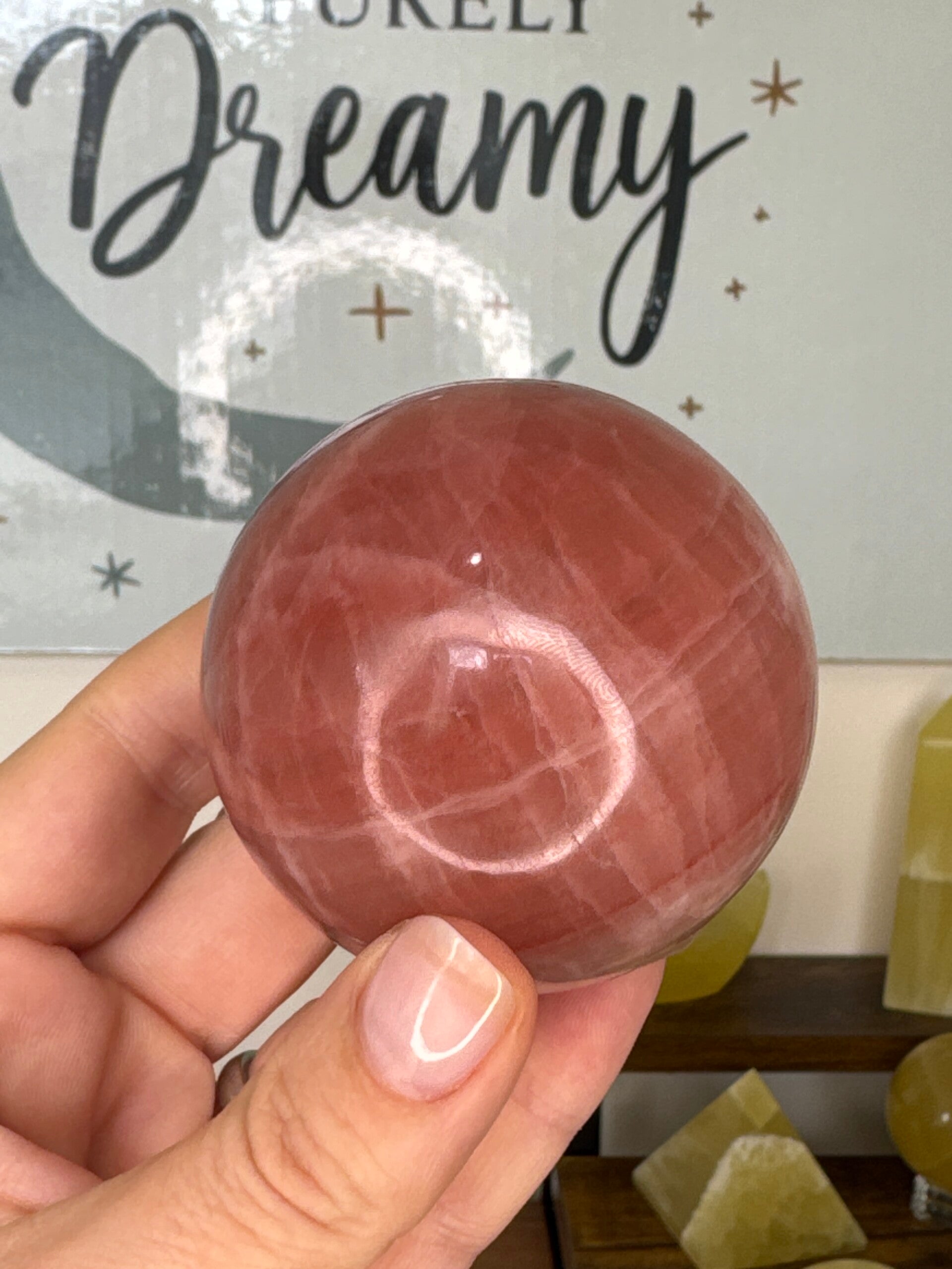 Rose Calcite Sphere fy17
