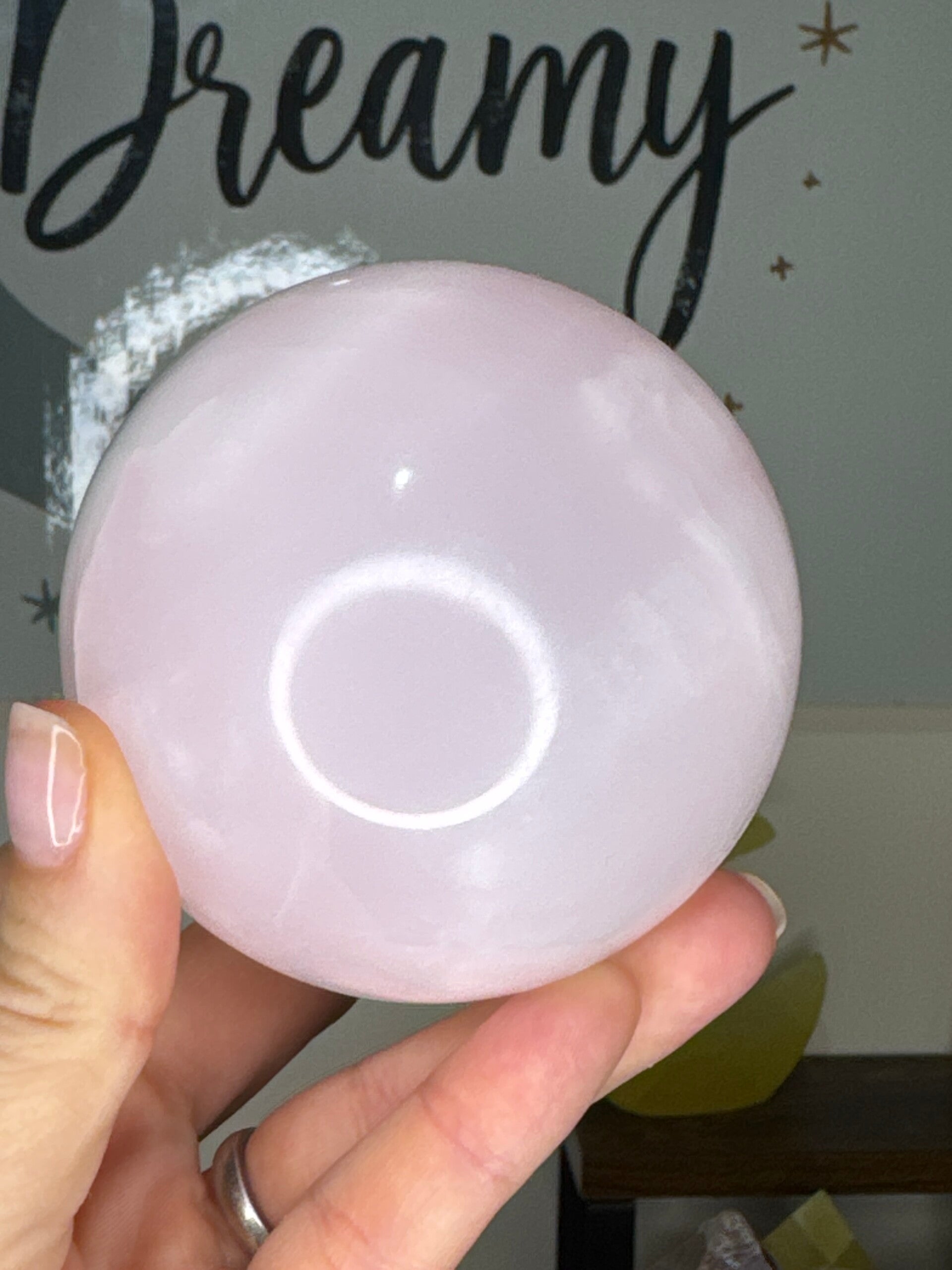 Large Mangano Calcite Sphere fy42