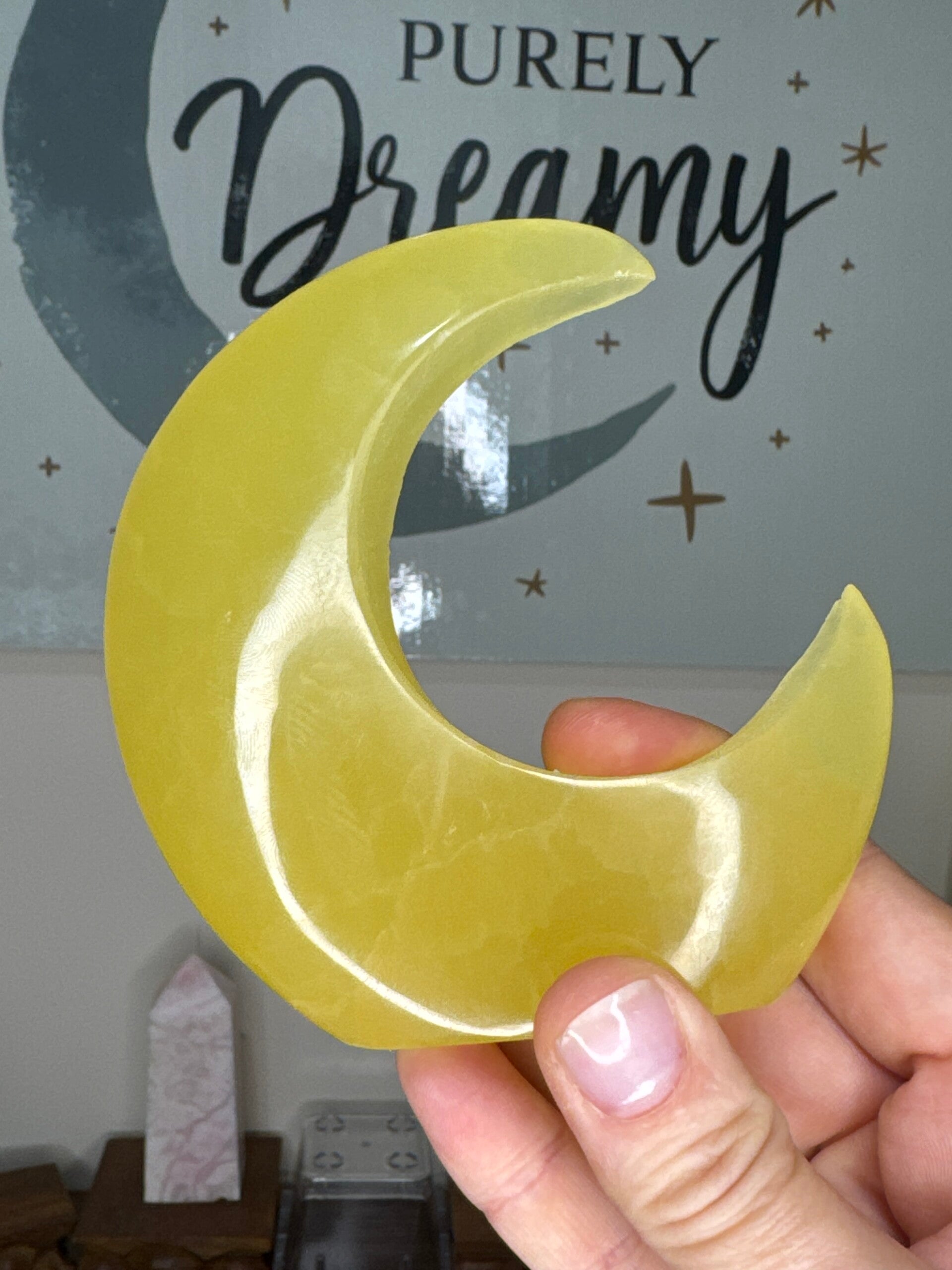 Lemon Calcite Moon fy38