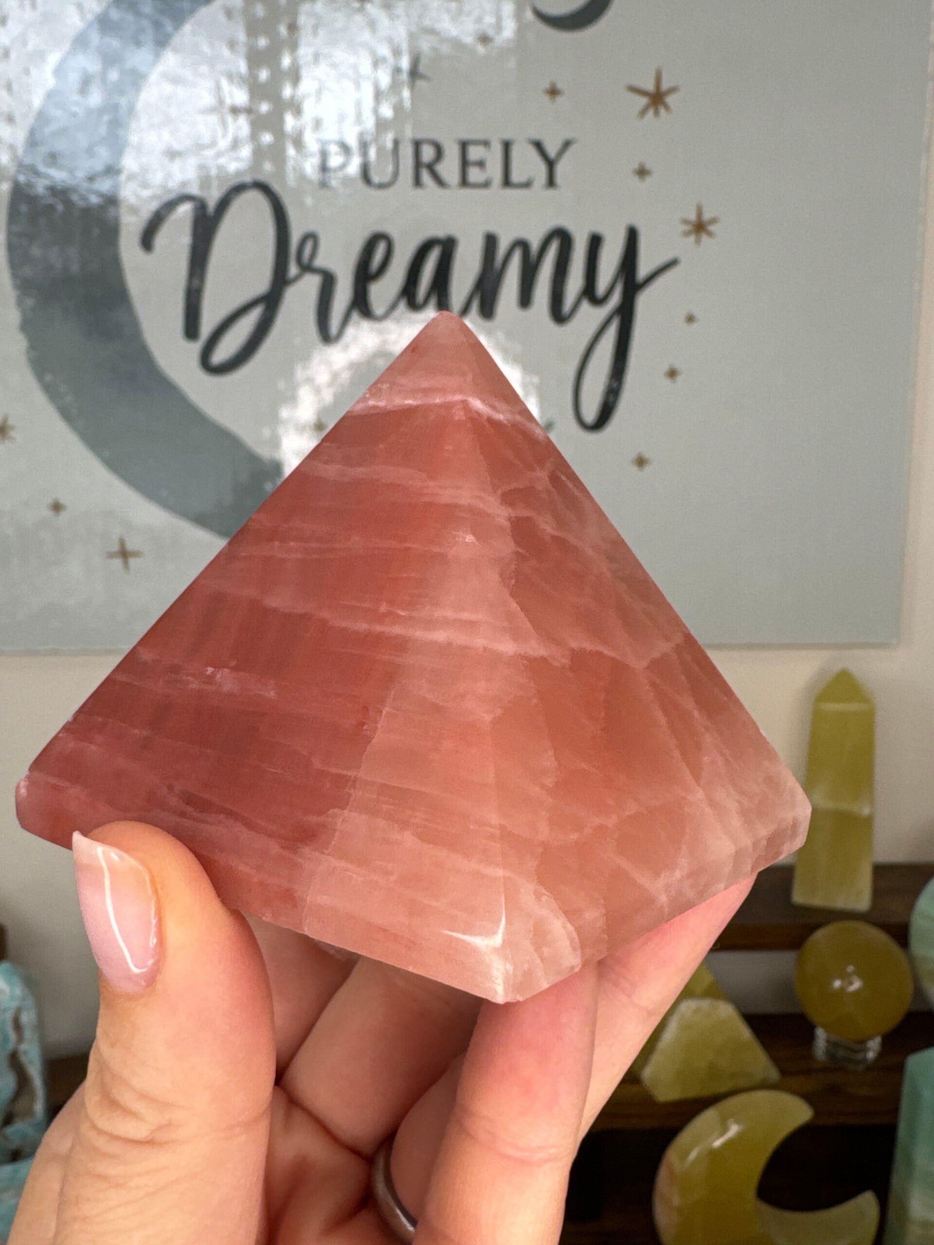 Rose Calcite Pyramid fy13