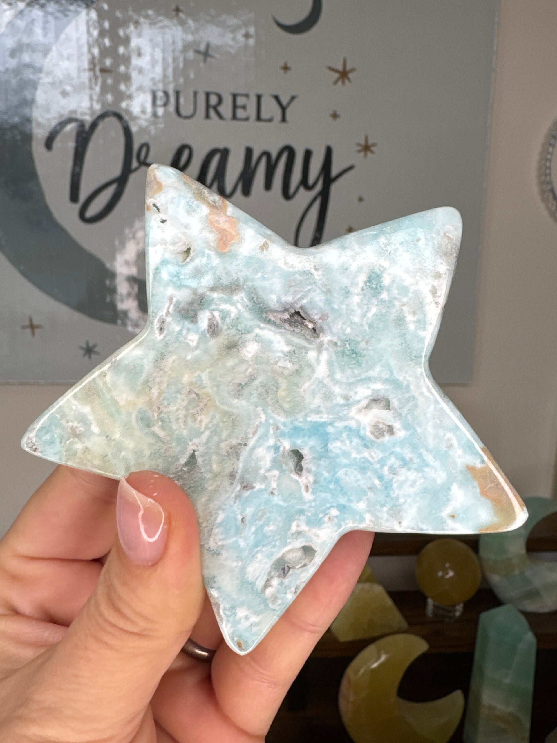 Blue Aragonite Star fy31