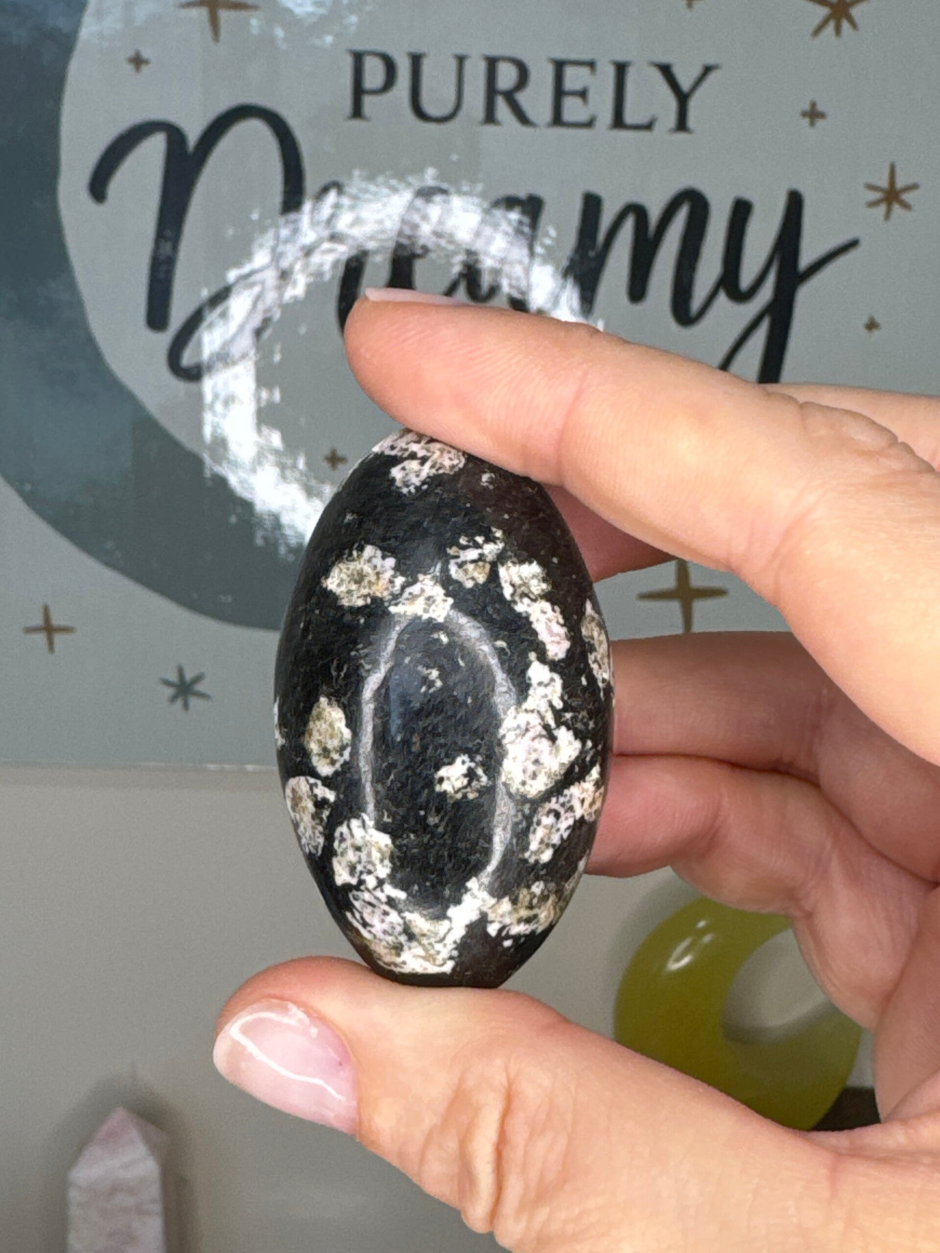 Pink Snowflake Obsidian Shiva