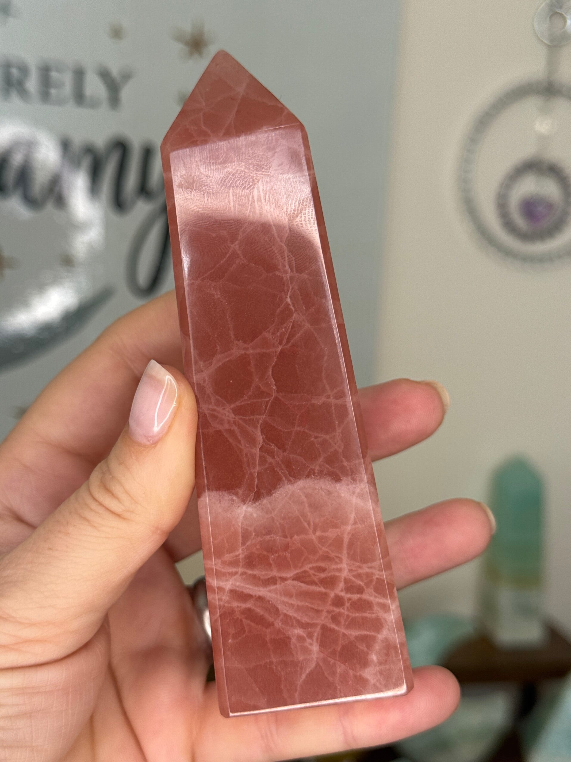 Rose Calcite Tower fy10