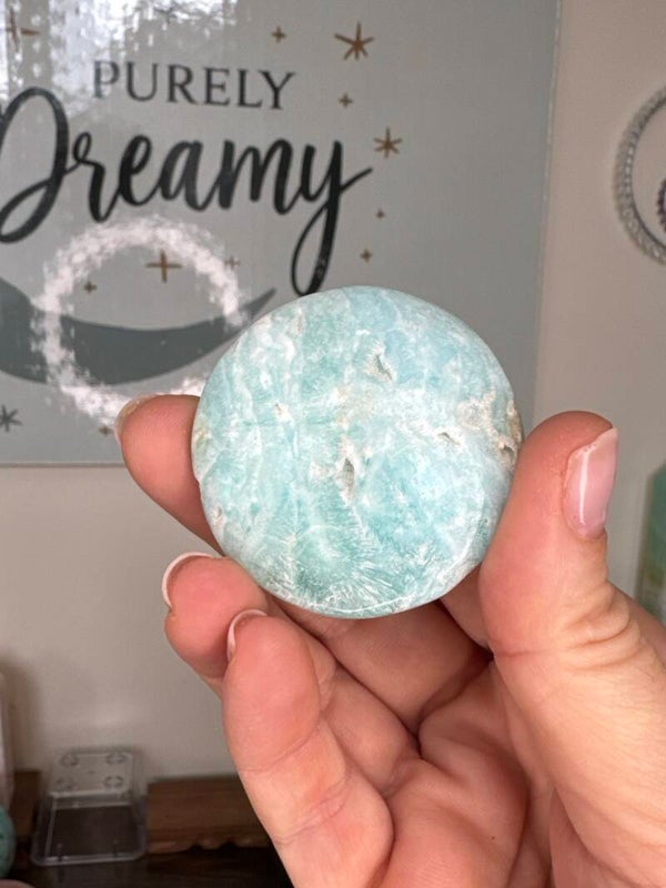 Blue Aragonite Flat Stone