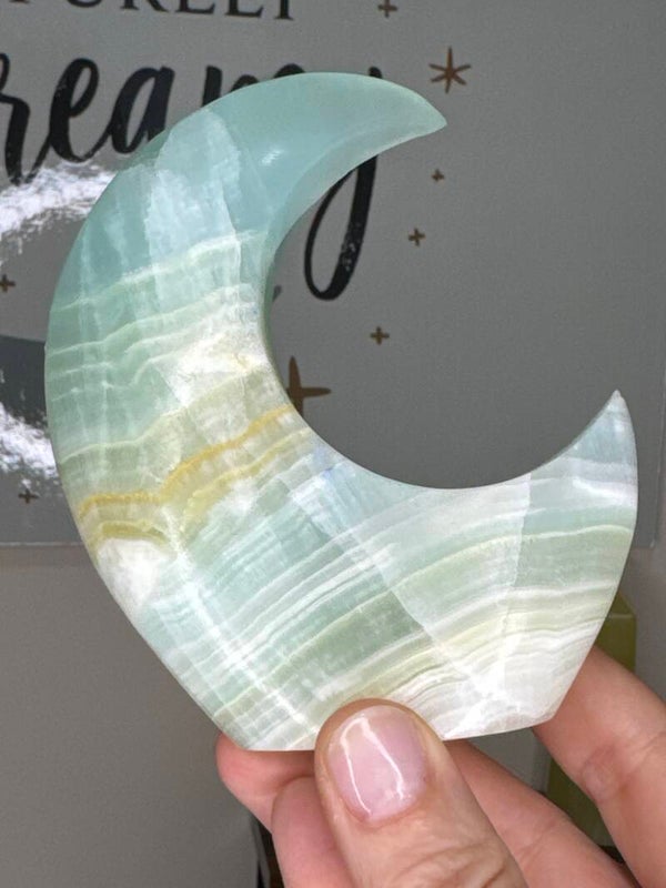 Free Standing Picasso Calcite Moon fy32