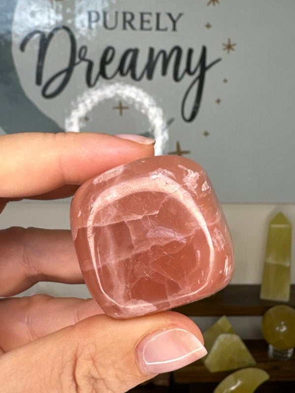 Rose Calcite Cube
