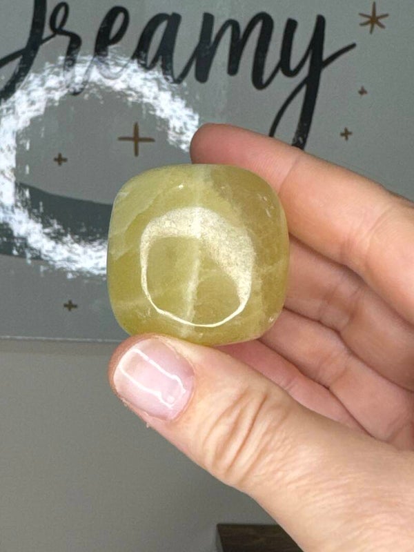 Lemon Calcite Cube Fy