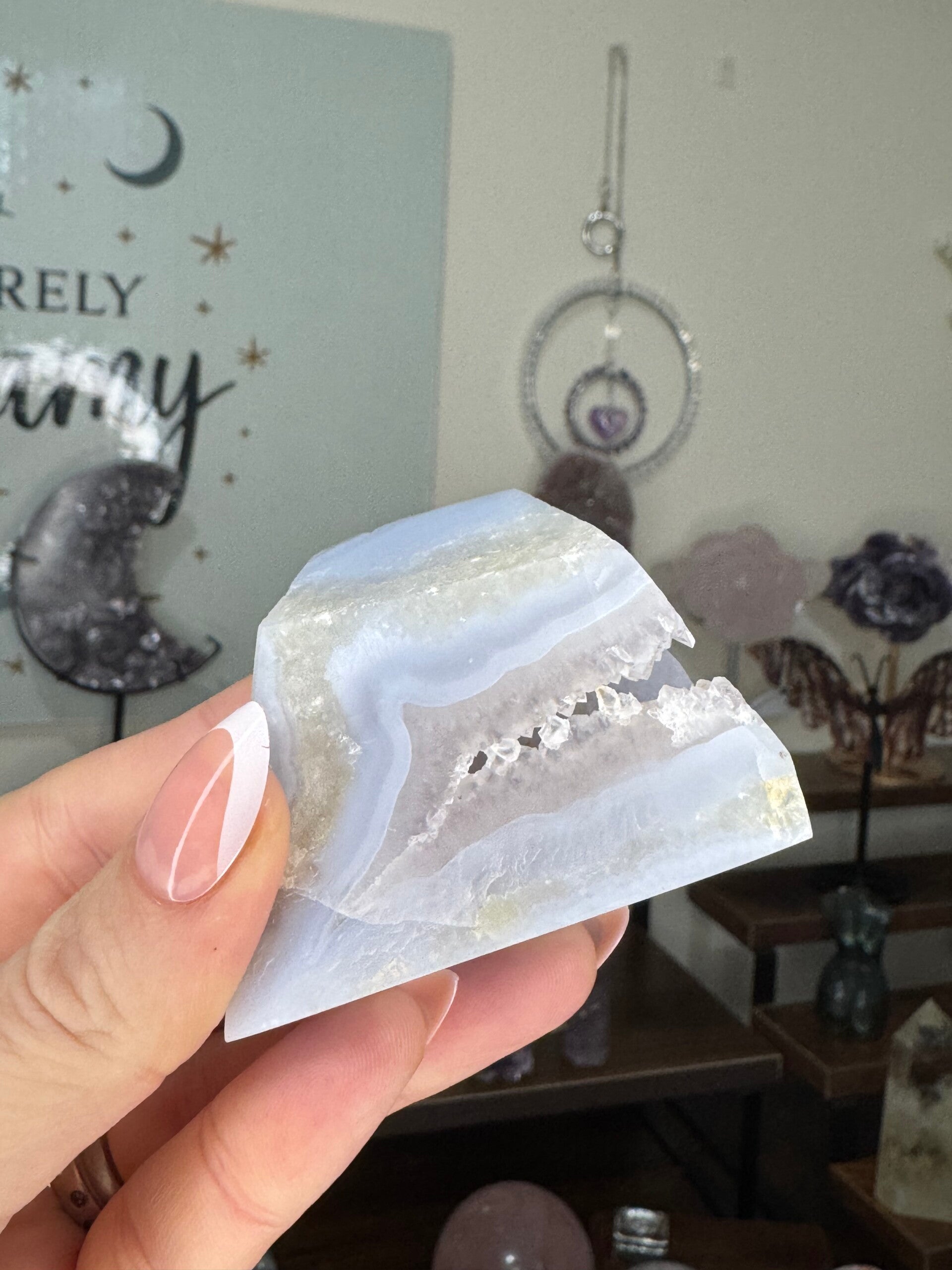 Druzy Blue Lace Polished Raw  12b