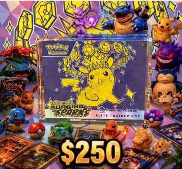 Surging Sparks Pokemon Center Elite Trainer Box