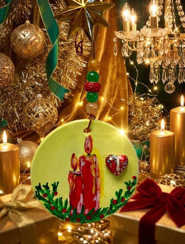 Candle Christmas Ornament