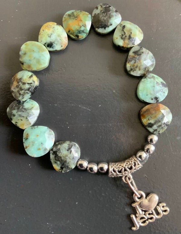 African Turquoise Bracelet