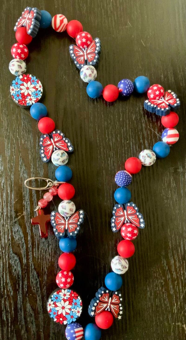 Patriotic Lanyard