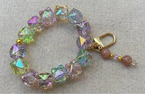 Pastel Bracelet and Key Fob
