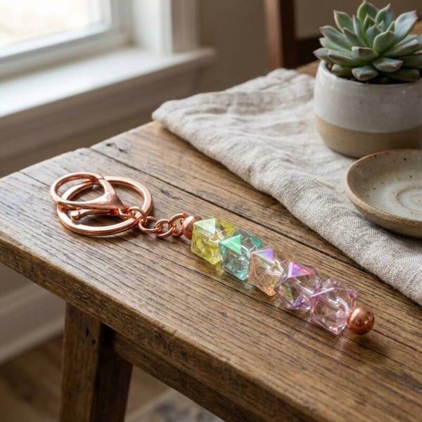 Pastel Key Fob and Charm