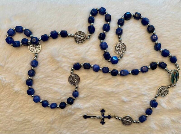 Lapis stone Rosary
