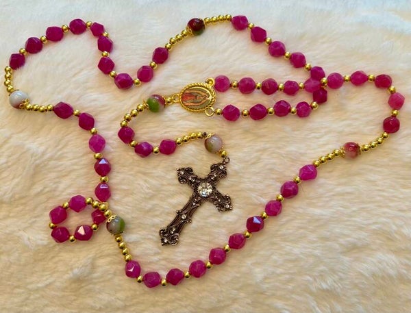 Pink Bixi Rosary