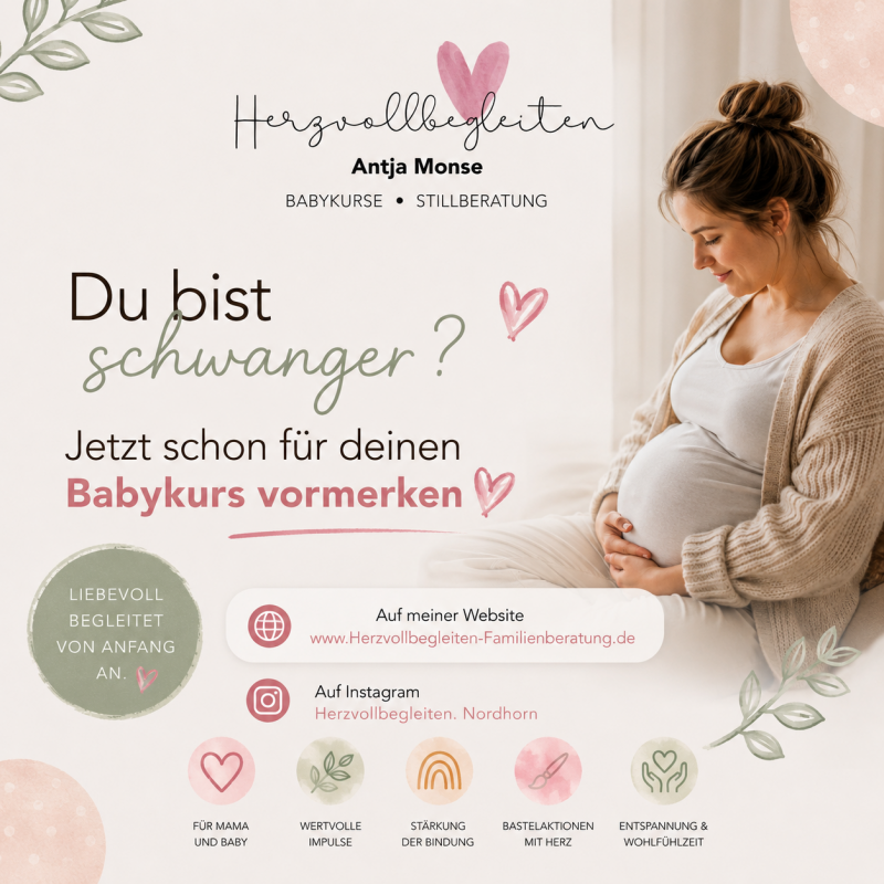     Babykurs  Nordhorn – jetzt Kursplatz für das erste Babyjahr vormerken.