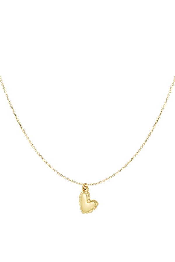 Hartje ketting goud