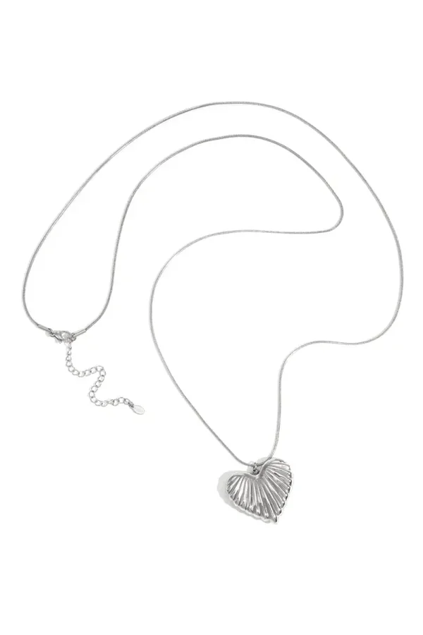 Rib hart lange ketting