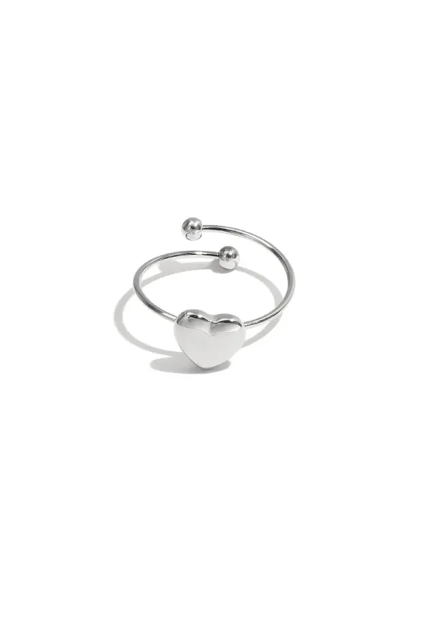 Klein hart ring zilver