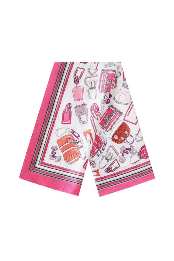 Sjaal roze print
