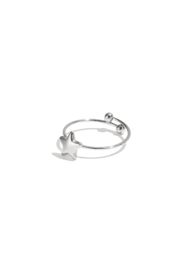Kleine ster ring zilver