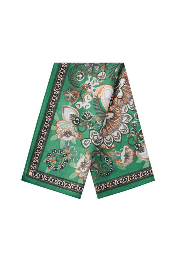 Sjaal groen print