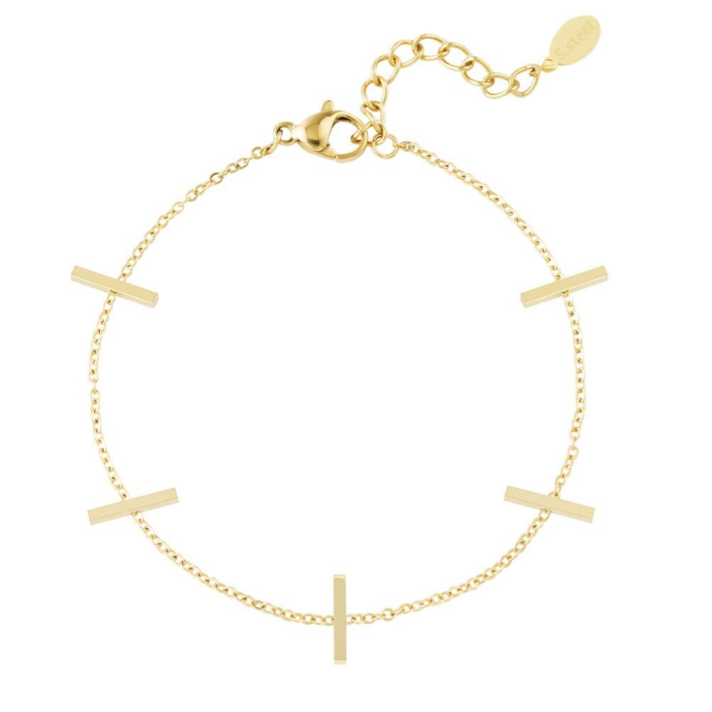 Gouden of zilveren armband staal