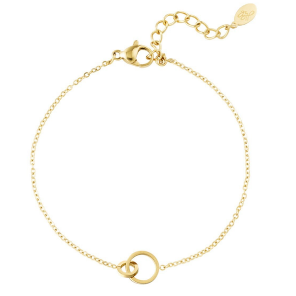 Gouden connect armband