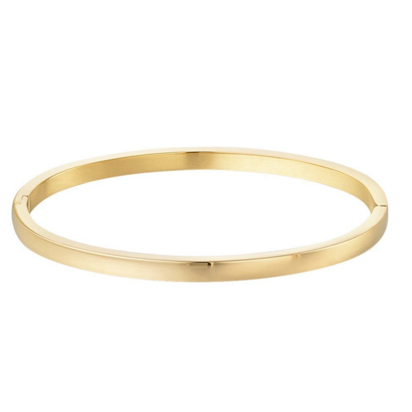 Gouden smalle bangle armband