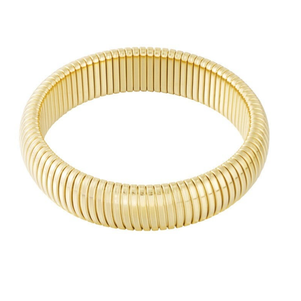 Gouden brede armband