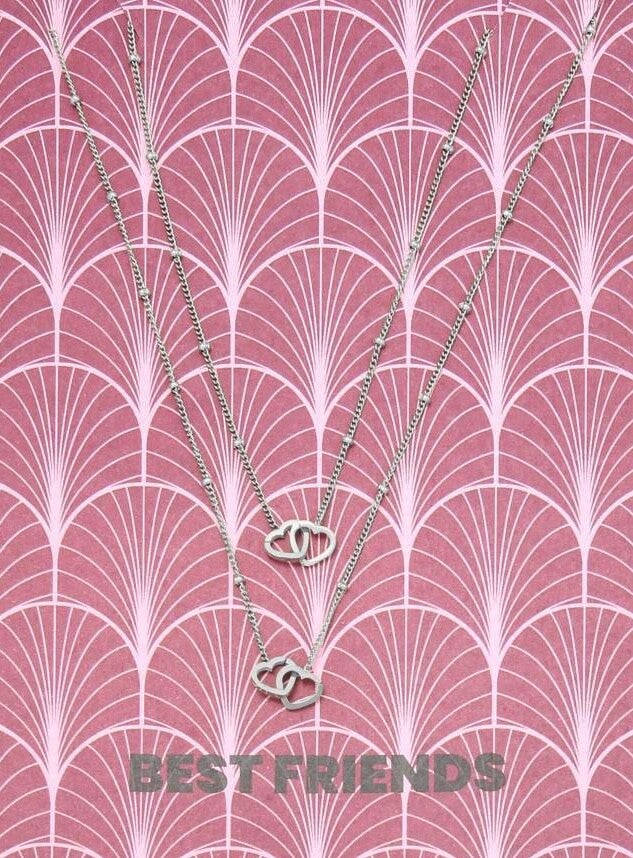 Zilver best friends kettingen