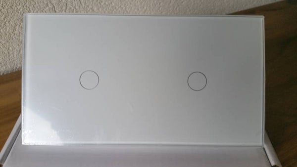 Touch schakelaar  1 + 1 kanaal  WIT