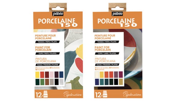 Pebeo porseleinverf 12x20ml, 2 verschillende sets.