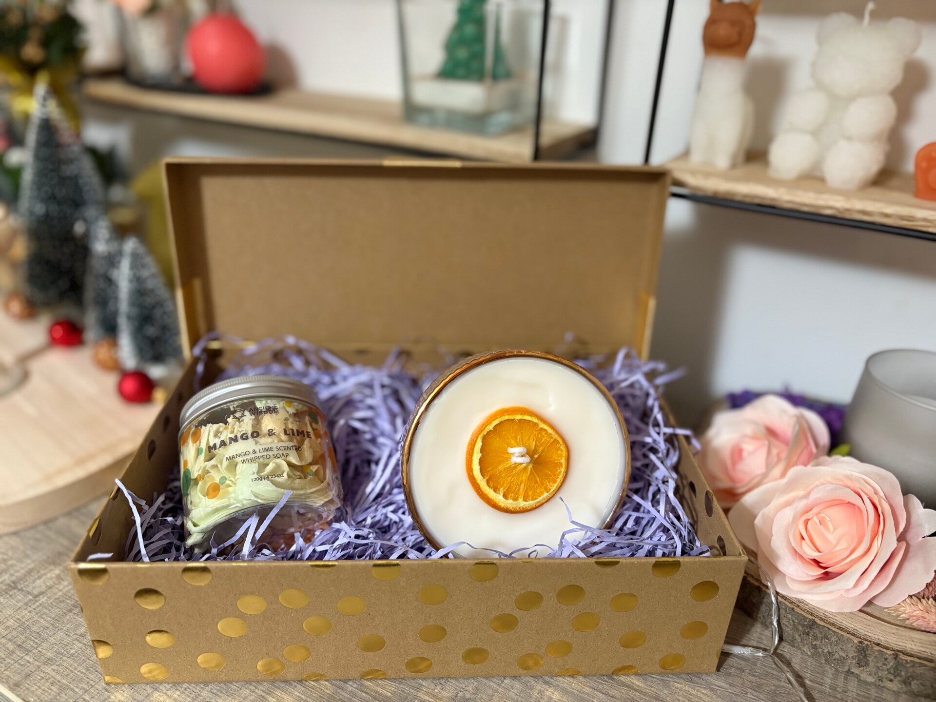 Pornstar Martini Kaars met Slagroomzeep Mango & Limoen