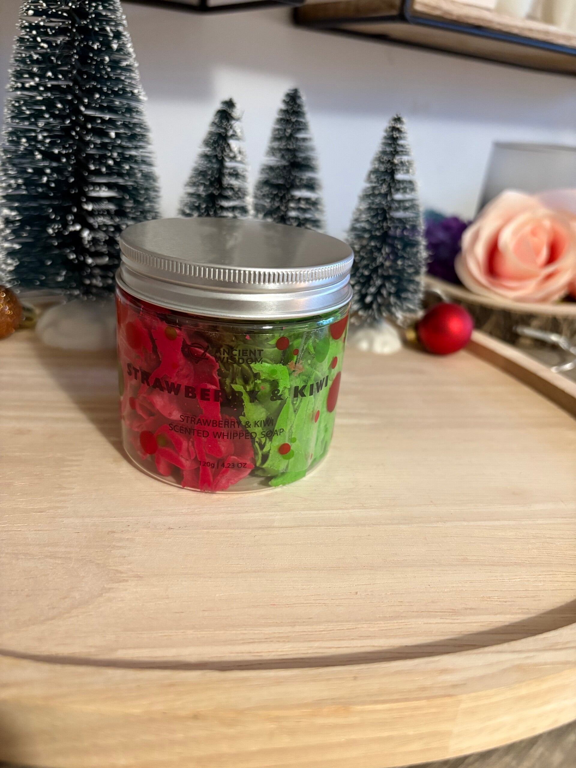 Slagroomzeep aardbei & kiwi