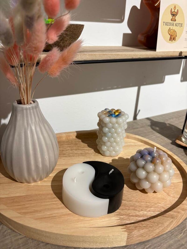 Yin-yang kaarsjes