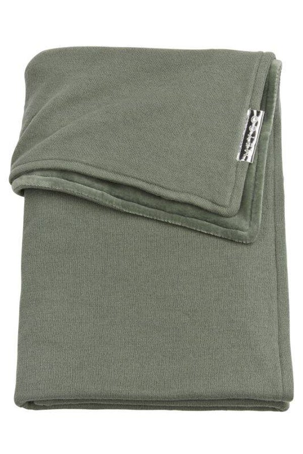 Ledikantdeken Knit Basic Velvet - Forest Green