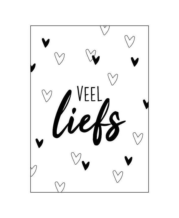 Ansichtkaart Veel liefs