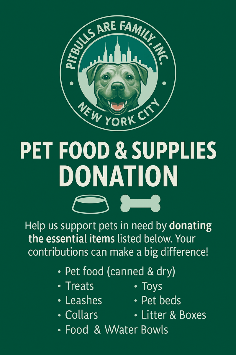 Pet Food & Supplies Donations Needed