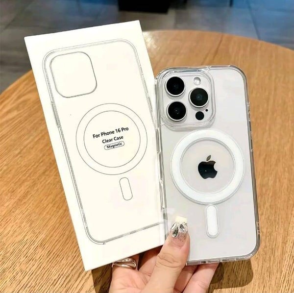 Funda transparente aprueba de golpes para cualquier iPhone.