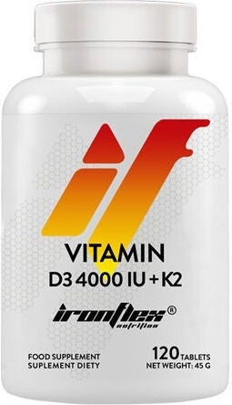 Ironflex Vitamin d3+k2 4000iu 120caps