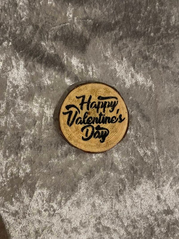 Glücksholz Happy Valentine's Day