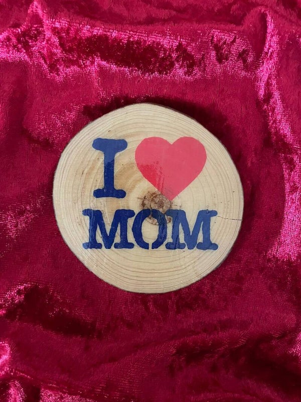 Glücksholz I love Mom