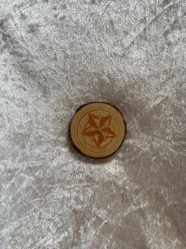 Glücksholz Goldener Stern 2