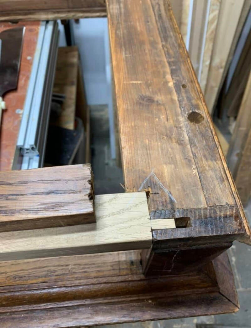 Detail resturatie (bureau)