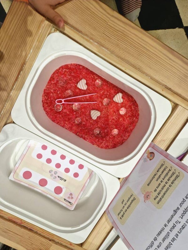 Bac sensoriel - rose