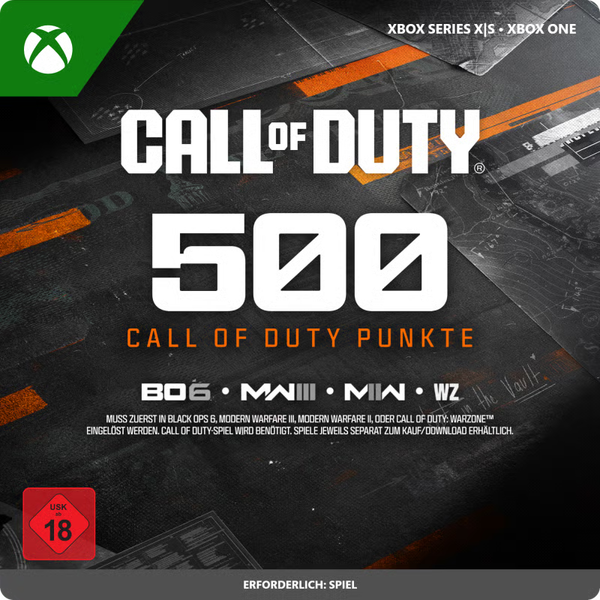 500 Call of Duty Punkte
