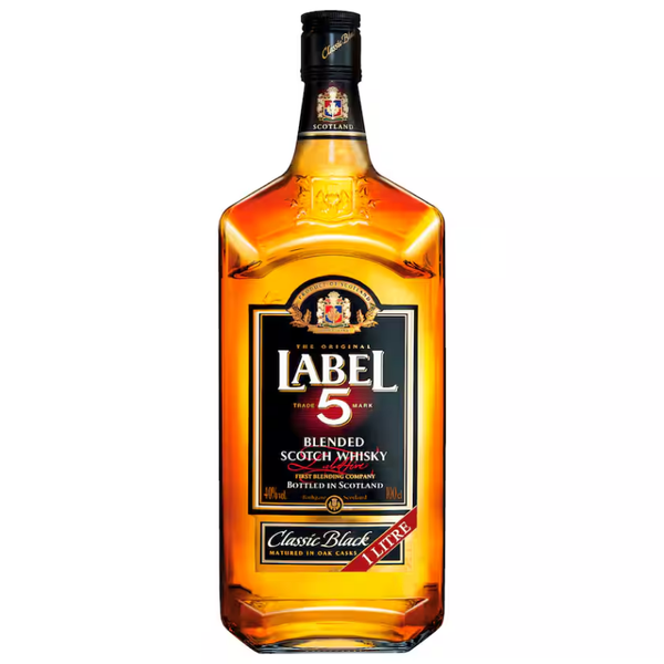 Label 5 Blended Scotch Whisky Classic Black 1l